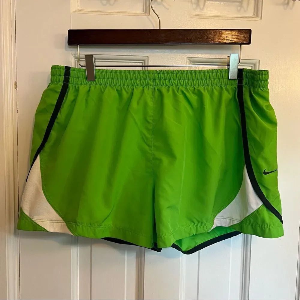 Nike Green and White Women's Shorts